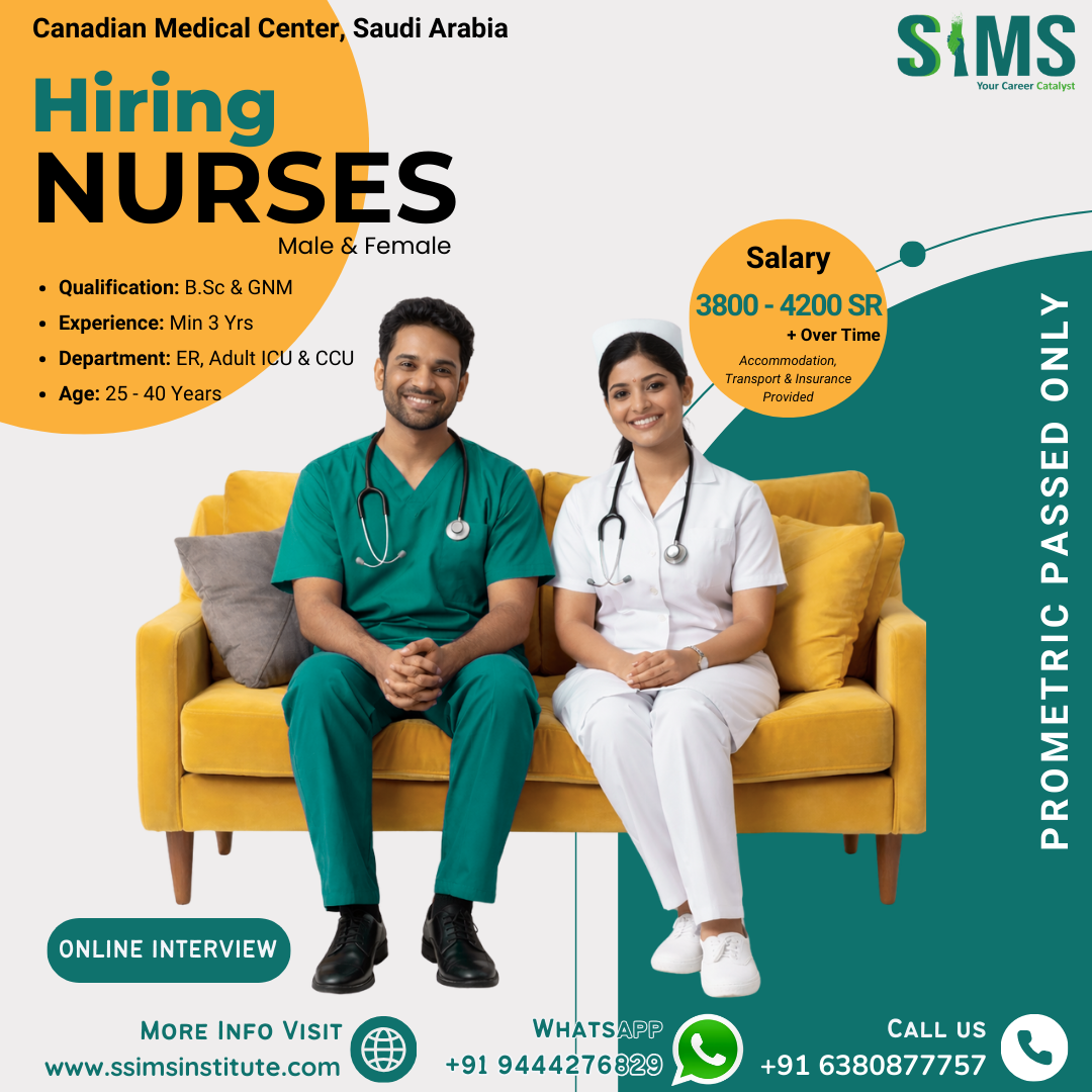 Staff Nurse (Male & Female) — Gulf job poster